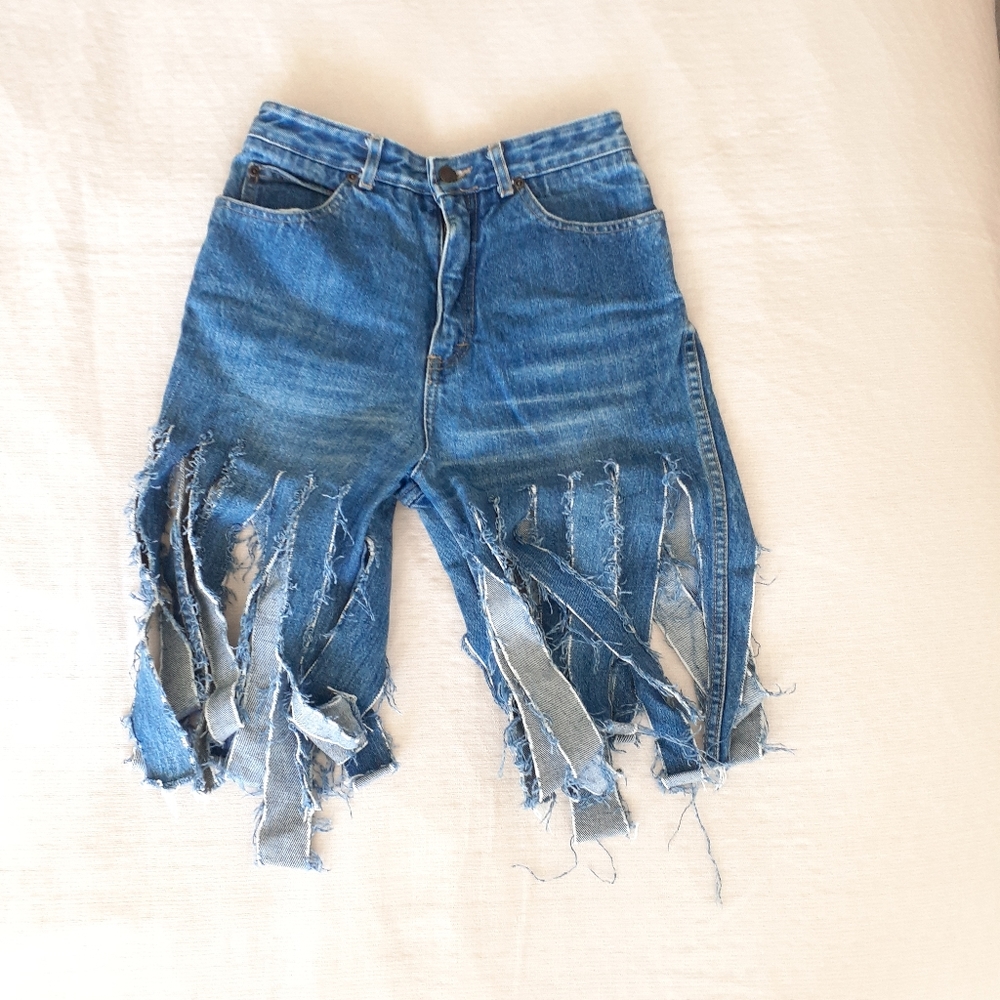 DIY Vintage High Waisted Stuart Lee shorts